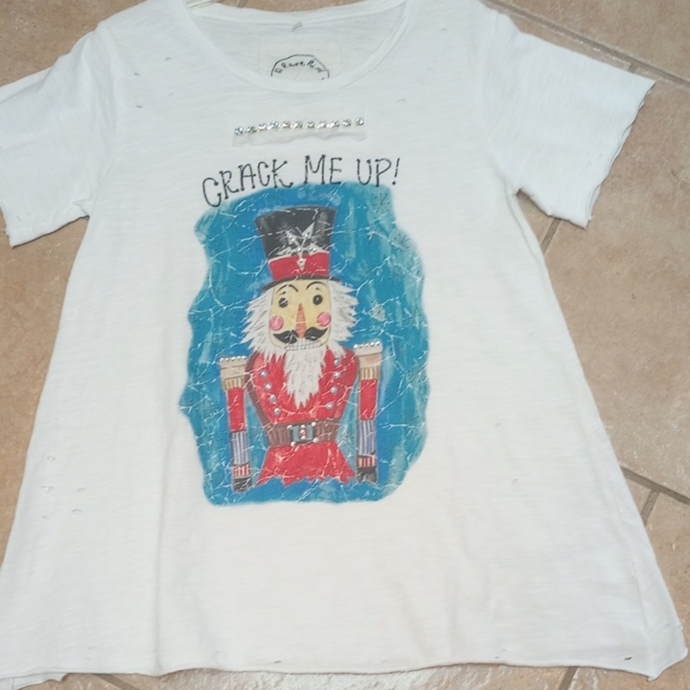 White Nutcracker Graphic Women's Tunic